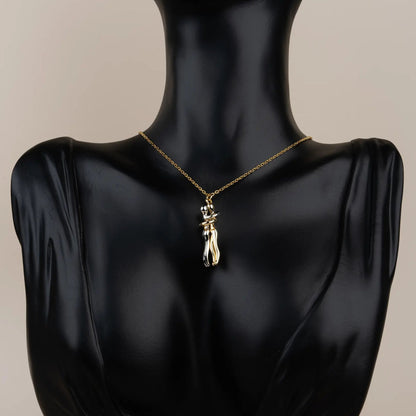 Çelik Sevgili Sarılan Kolye