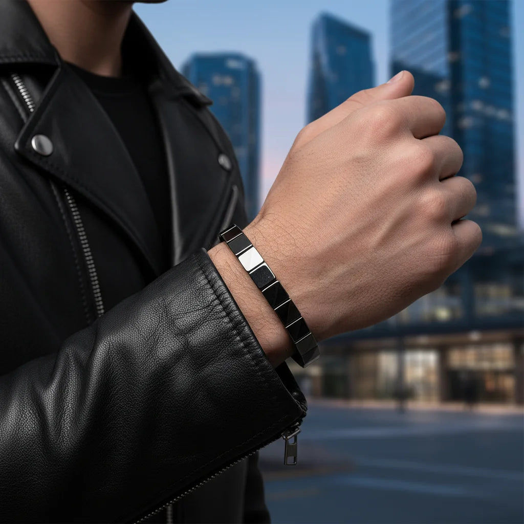 Güç ve İhtişam Hematit Bilekliği - Enerjinizi Yenileyin!